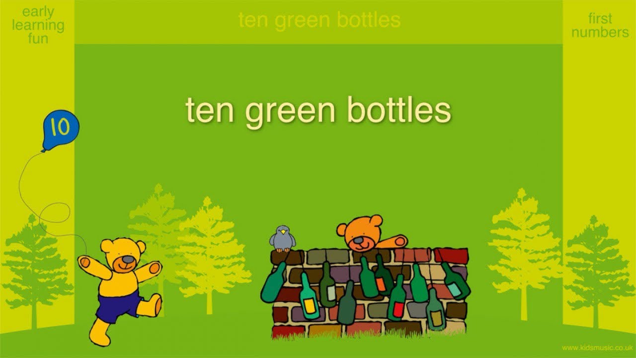 The Little Uns Ten Green Bottles Youtube Music