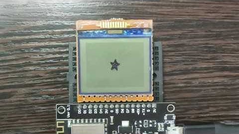 PCF8814 LCD arduino library test
