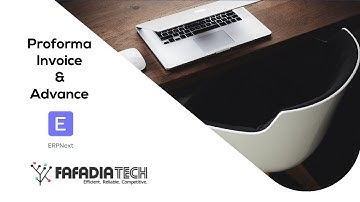 ERPNext Proforma Invoice and Advance