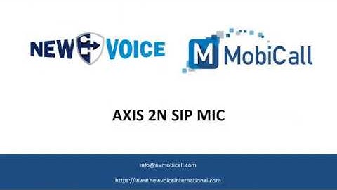 NewVoice MobiCall - 2n SIP mic Introduction and Installation
