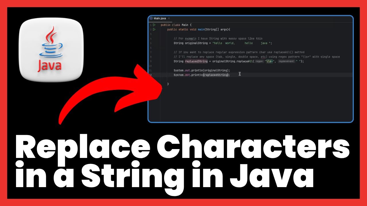 How to Replace Characters in a String in Java | FULL GUIDE - YouTube