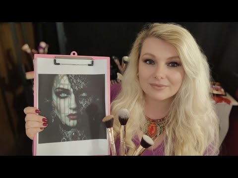 Halloween Makeup Consultation & Full Glam 💄🎃| Relaxing ASMR Makeup Artist Roleplay