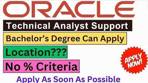 Oracle is hiring 2024/23/22/21/20 Batch | Required Skills? | Location? | No % Criteria #itjobs #asap