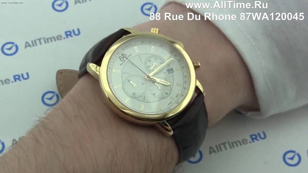 Обзор. Мужские наручные часы 88 Rue Du Rhone 87WA120045 с хронографом