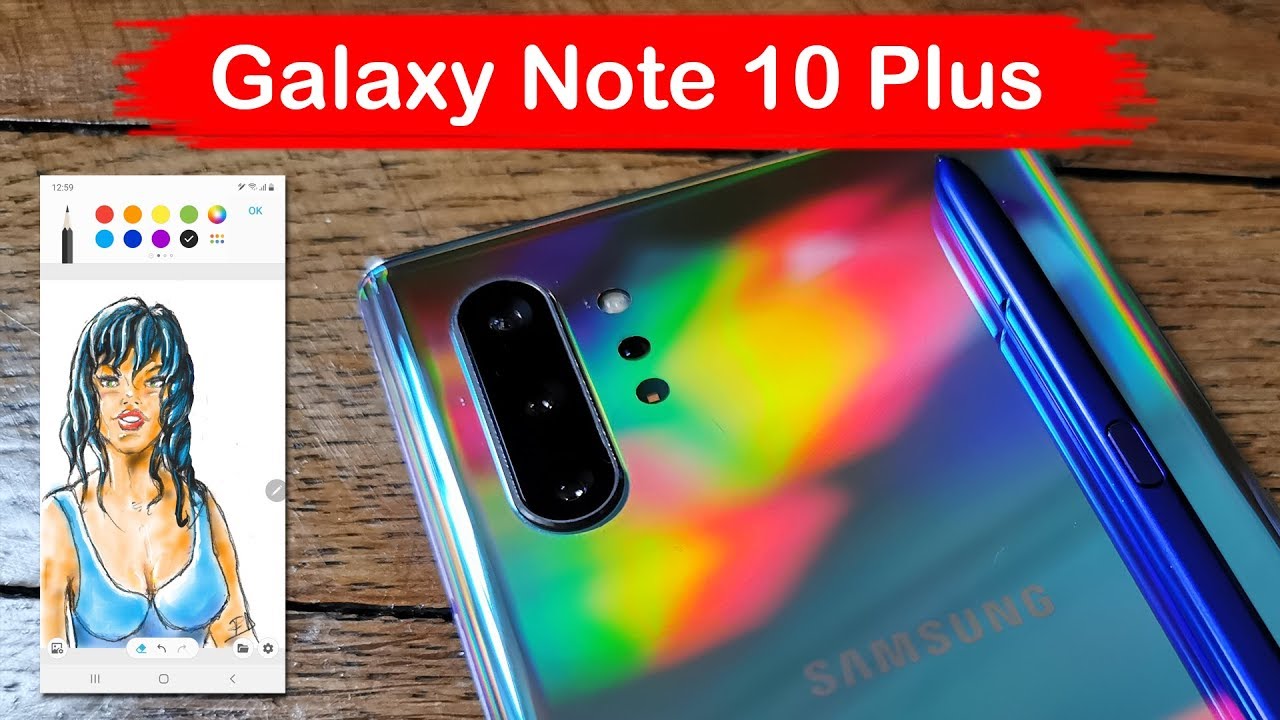 Galaxy Note 10 Plus Test - Comment dessiner avec le S-Pen - YouTube
