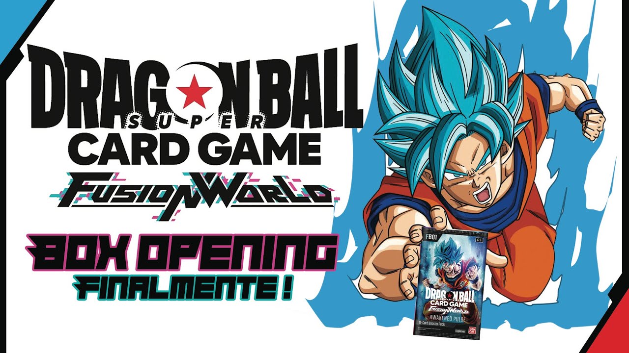 DRAGON BALL FUSION WORLD FB-01 - UNBOXING - FINALMENTE!