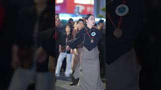 Yongji,the most influential Tibetan dancer dancing gracefully