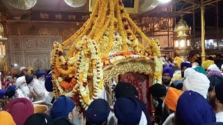 Sri Guru Granth Sahib Ji leaving for Parkash - Sachkhand Sri Harmandir Sahib (4K) screenshot 1