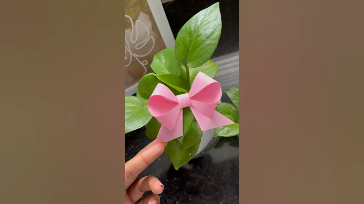 How to make paper bow ✨Easy DIY Paper Bow 🎀 #diybow #bowwithpaper #paperbow