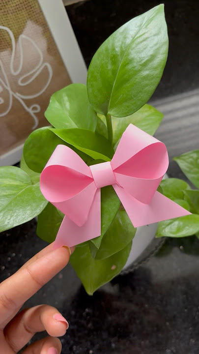 How to make paper bow ✨Easy DIY Paper Bow 🎀 #diybow #bowwithpaper #paperbow