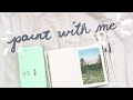 paint with me + tutorial: field with flowers | himi miya gouache