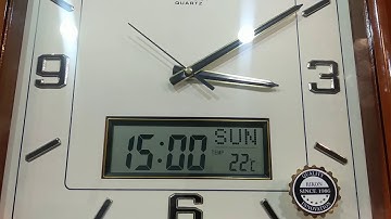 RIKON LCD WALL CLOCK TIME CONFIGURATION ❤️🇮🇳 #navyawatchgallery