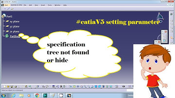 How to find out specifications tree in CATIA V5 ? CATIA V5 SETTING 5