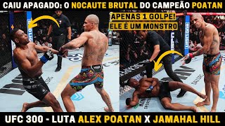 LUTA ALEX POATAN X HILL UFC 300: BRASILEIRO APLICA N0CAUTE BRUTAL E RÁPIDO PARA DEFENDER O CINTURÃO image