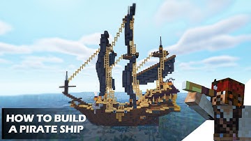 Minecraft: How to Build a Pirate Ship (Tutorial)