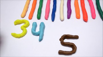 Learn to Count with PLAY-DOH DIY numbers counting 1 to 20