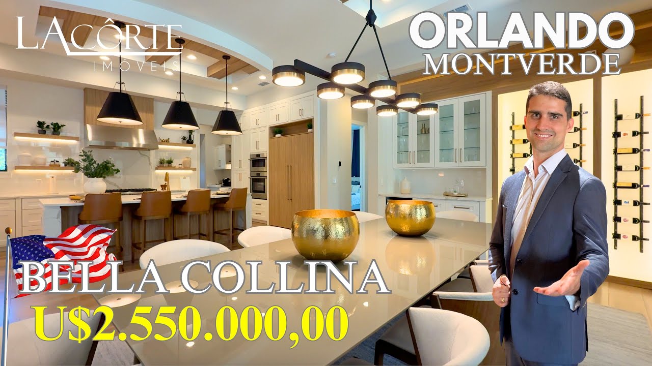 EUA: LINDA MANSÃO no BELLA COLLINA! LUXO ao estilo ITALIANO. ORLANDO, MONTVERDE, CLERMONT FLORIDA