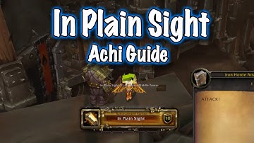 Jessiehealz - In Plain Sight Achievement Guide (World of Warcraft)