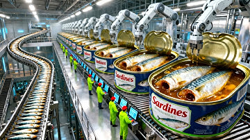 Inside the Canned Sardine Factory | From the sea to your table(Full Process)