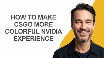 How to Make Csgo More Colorful Nvidia Experience - KevinHowTo