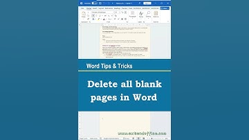 How to Delete Blank Pages in Word?