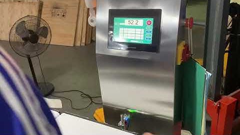 test run video of weight grader.