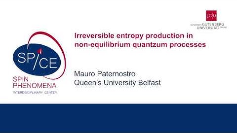 Talks - SPICE Quantum Thermodynamics and Transport - Mauro PATERNOSTRO - Queen