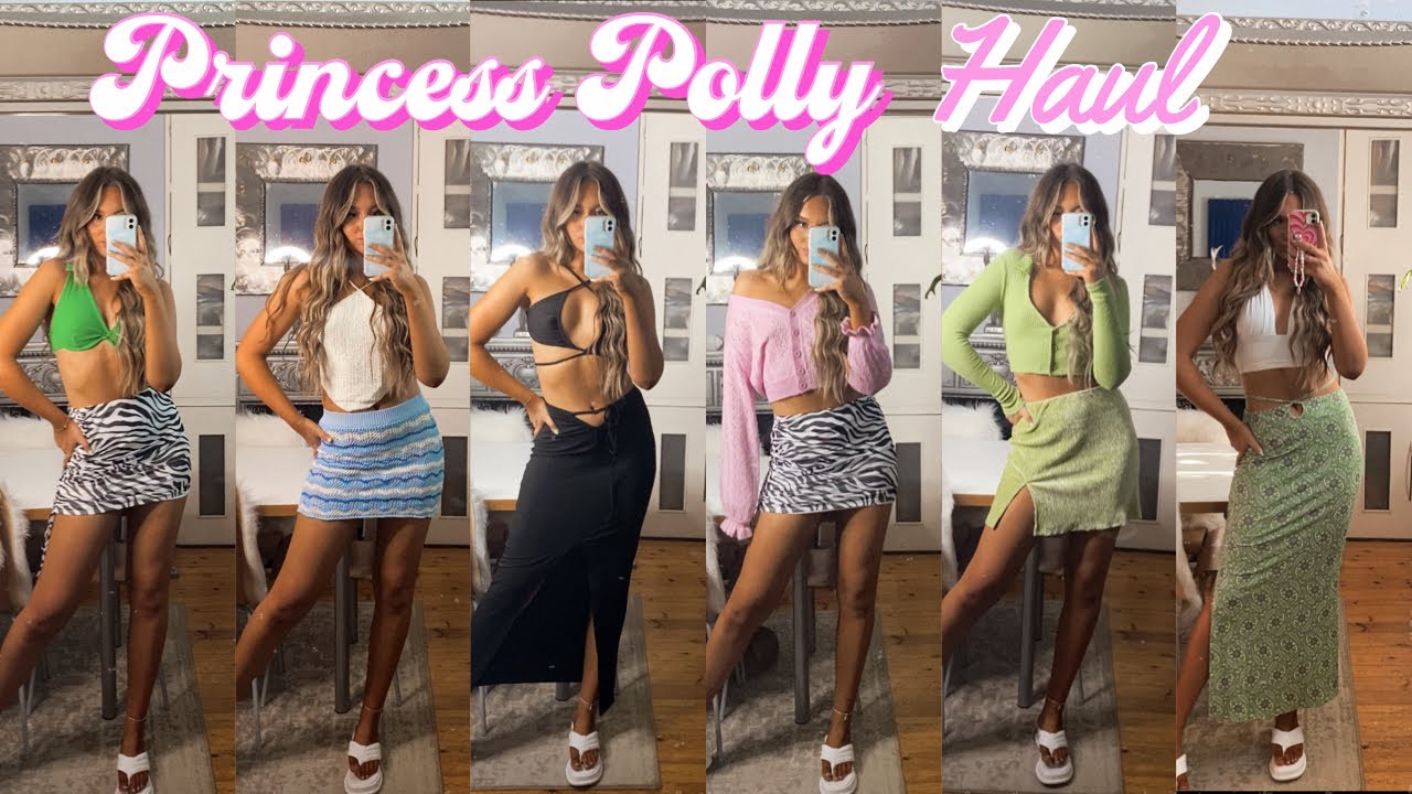 HUGE NEW IN PRINCESS POLLY HAUL AND TRY ON - SUMMER 2021 - Y2K & HOT GIRL SUMMER VIBES!