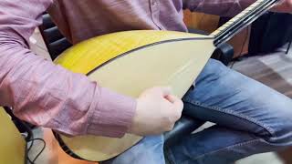 Kısa Sap Oyma Dut Profesyonel Bağlama