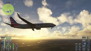 Dusk Approach into Oklahoma City KOKC