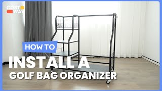 How to Install the Golf Bag Organizer | 69758234 #costway #howto