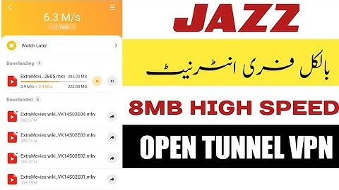 Jazz Free Internet New File 04 April 2022 New Open tunnel file