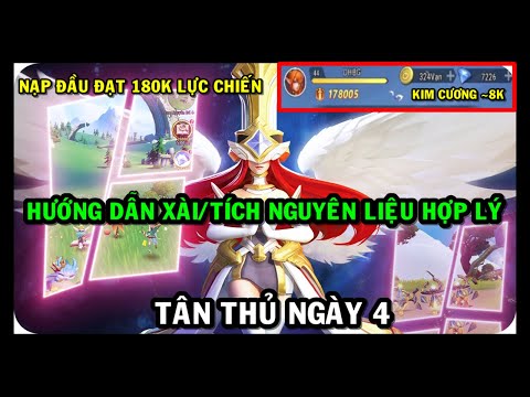 Hero AFK: Vương Quyền Chiến - NGÀY 4 : HƯỚNG DẪN XÀI/TÍCH NGUYÊN LIỆU HỢP LÝ - MỞ SỰ LIỆN MỚI