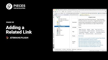 Power Tip: Adding a Related Link | JetBrains Plugin