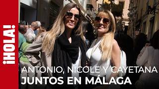 Antonio Banderas Y Nicole Kimpel En La Semana Santa De Málaga Junto A Cayetana Guillén Cuervo