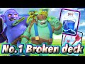 This is no1 broken deck with goblin giantclash royale