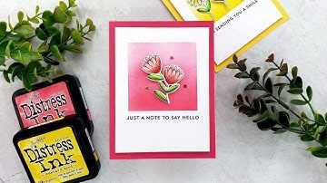 Creating Clean and Simple Cards with Ink Blending