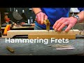 How To Hammer Frets - Custom Electric Guitar Build, #GGBO2022