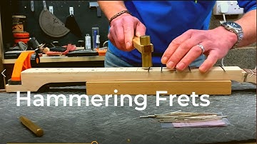 How To Hammer Frets - Custom Electric Guitar Build, #GGBO2022