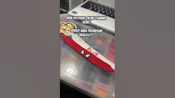 Spider-Man Bracelet Tutorial !! #spiderman #tutorial #artist #friendshipbracelet