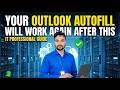 Outlook Autofill Email Not Working | 100% Fix for AutoSuggest &amp; AutoComplete