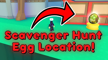 Scavenger Hunt Hidden Egg Location | Roblox Pet Simulator X
