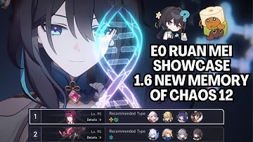 My First Memory of Chaos 12 Clear! | Clara + E0 Jingliu/Ruan Mei Hypercarry | Honkai Star Rail 1.6