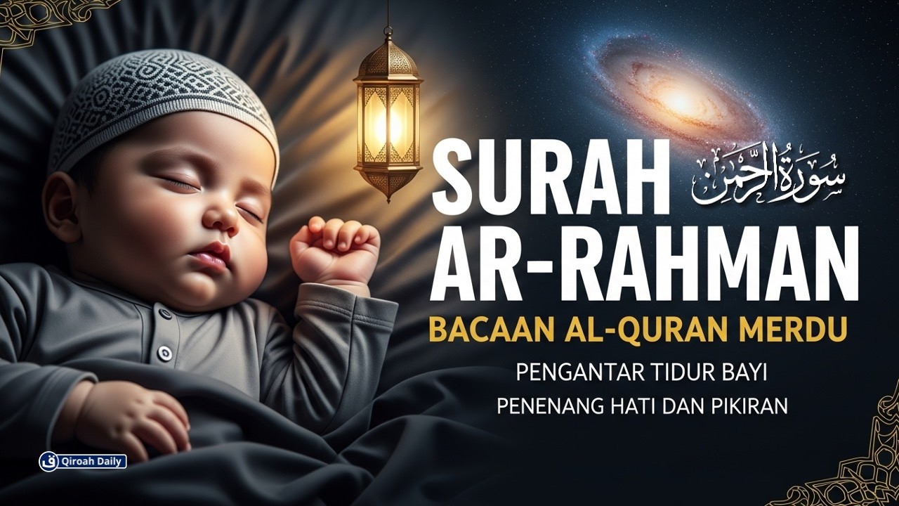 BACAAN AL-QURAN PENGANTAR TIDUR | SURAH AR-RAHMAN سورة الرحمن PENENANG HATI DAN PIKIRAN@qiroahdaily