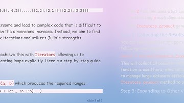 Exploring an Alternative to Nested For-loop in Julia