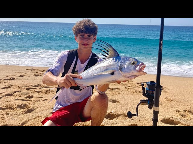 Topwater Roosterfish From Shore 