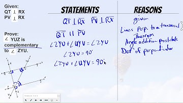 Proving Complementary Angles 2