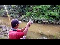 rejeki tak terduga mancing cuma pakai cacing dapat nya ikan besar besar