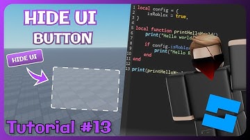 How to make a HIDE UI BUTTON | Tutorial #13 | Roblox Studio