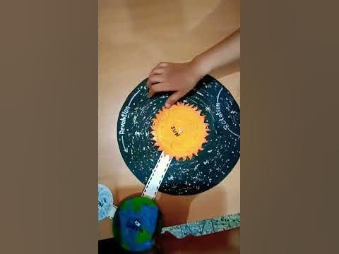 Earth Rotation Revolution Model #scienceproject #sciencemodel - YouTube